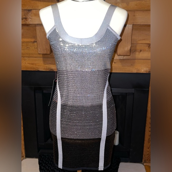 🆕 BEBE Sequined Party Dress - Picture 1 of 8